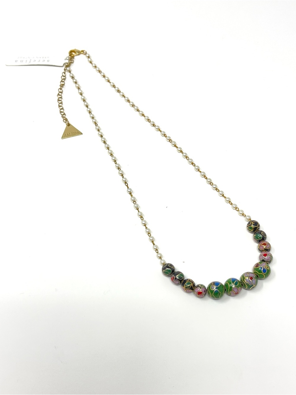 New Anthropologie x Serefina Cloisonné Bead Necklace